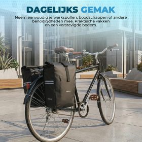 Vebics dubbele fietstas dagelijks gebruik