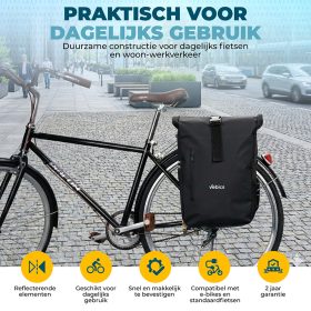 Vebics dubbele fietstas usps