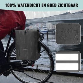 Vebics fietstas bagagedrager regen