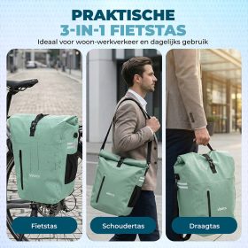 Vebics fietstas enkel waterdicht 3in1