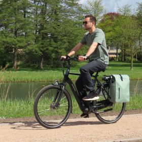Vebics fietstas rugzak fietsend