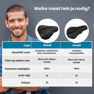 Vebics zadelhoes racefiets maattabel